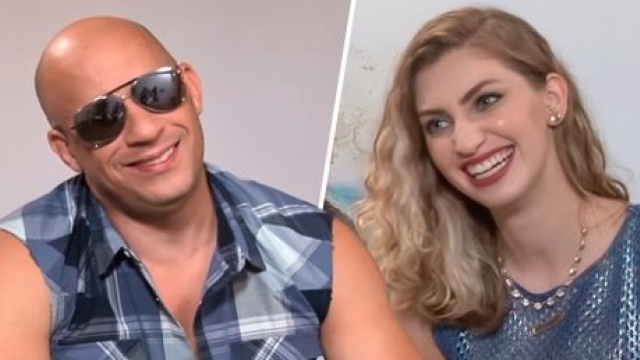 Vin Diesel, el reconocido actor de Rápidos y Furiosos, no pudo terminar una entrevista por que la reportera era muy sexy